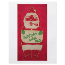 Vintage Santa Mail Bag Flyer
