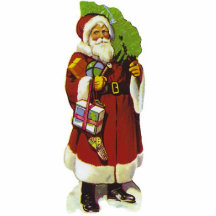 Vintage Santa Ornament Acrylic Cut Outs