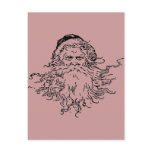 Vintage Santa Outline postcards