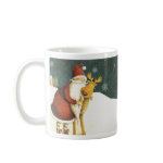 VIntage Santa & Reindeer Mug mug