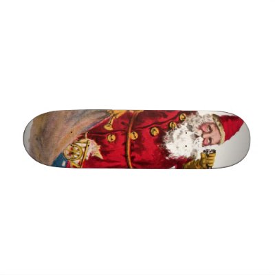 Vintage Santa Skateboard by forbes1954