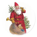 Vintage Santa Sticker