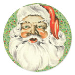 Vintage Santa Stickers