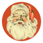 Vintage Santa Stickers