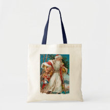 Vintage santa Tote bag