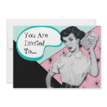 Vintage Sassy Secretary Invitation