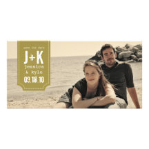 Vintage Save the Date Photo Card Template
