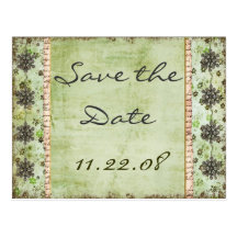 Vintage Save the date Post Card