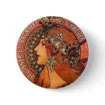 Vintage Savonnerie de Bagnolet by Alfons Mucha