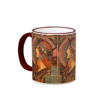 Vintage Savonnerie de Bagnolet by Alfons Mucha Mug