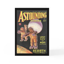 Vintage Sci Fi Comic Astounding Stories 1934 Greeting Cards
