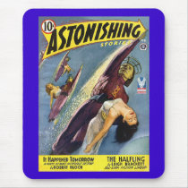 Vintage Sci-Fi Comic - The Halfling Mouse Pads