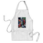 Vintage Science Fiction Astronauts with a Robot Apron