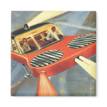 Vintage Science Fiction Futuristic Car magnets