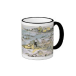 Vintage Science Fiction Futuristic Cars, Taxi Cabs Mug