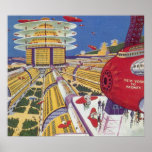 Vintage Science Fiction Futuristic City posters