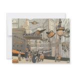 Vintage Science Fiction Paris Bon Voyage Party invitations