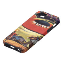 Vintage Science Fiction, Sci Fi, Alien Invasion iPhone 5 Cases