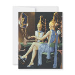 Vintage Science Fiction Spa Beauty Salon Manicures invitations