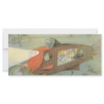 Vintage Science Fiction Submarine Under the Ocean rack cards