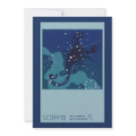 Vintage Scorpio; Signs of the Zodiac invitations