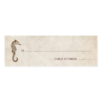 Vintage Seahorse Seating Card Business Card Templates