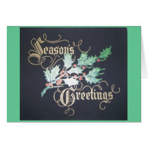 Vintage Season's Greetings Greeting Cards