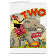 Vintage Second Birthday Card