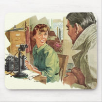 Vintage Secretary and Boss Mouse Pads