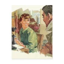Vintage Secretary and Boss Postcards