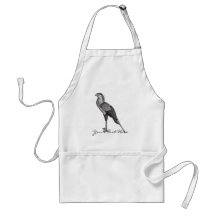 Vintage Secretary Bird Aprons