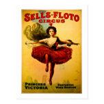Vintage Sells-Floto Circus Poster Postcards