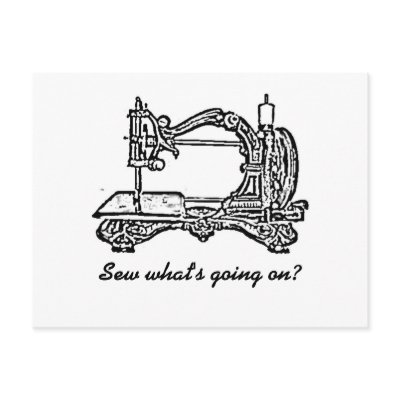 vintage sewing machine Postcards