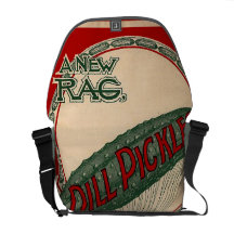 Vintage Sheet Music Cover Dill Pickles Messenger Bag