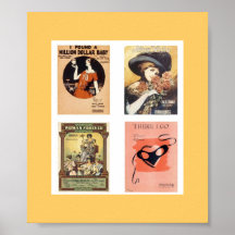 Vintage Sheet Music Poster