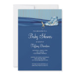 Vintage Shoe Boy Baby Shower Personalized Invitation