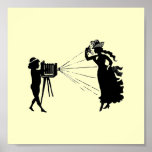 Vintage Silhouette Photographer Print
