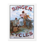 Vintage Singer Cycles Ad postcards