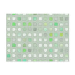 Vintage Sixties Retro Linen Fabric Polka Squares postcards