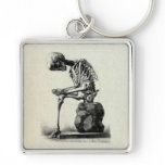 Vintage Skeleton Thinker keychains