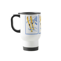 Vintage Ski Art Mugs