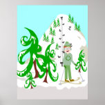 Vintage Ski Bum Poster posters
