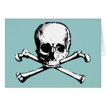 Vintage Skull and Crossbones Cards