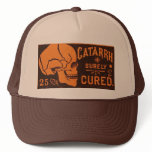 Vintage Skull Medicine Advertisement hats