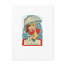 Vintage Sky Diving Valentine's Day Postcard