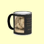 Vintage Sleeping Angel & Michelangelo Quote Mug