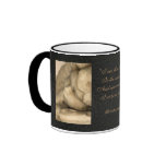 Vintage Sleeping Angel & Michelangelo Quote Mug