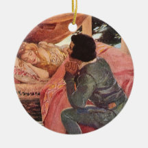 Vintage Sleeping Beauty by Jessie Willcox Smith Ornament
