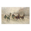 Vintage Snow Sleigh racing stickers