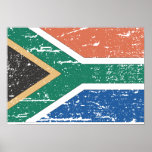 Vintage South Africa Flag posters